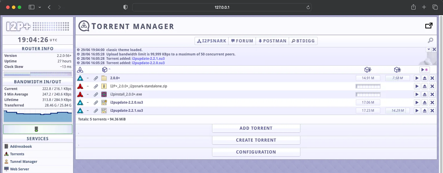 I2P BitTorrent client