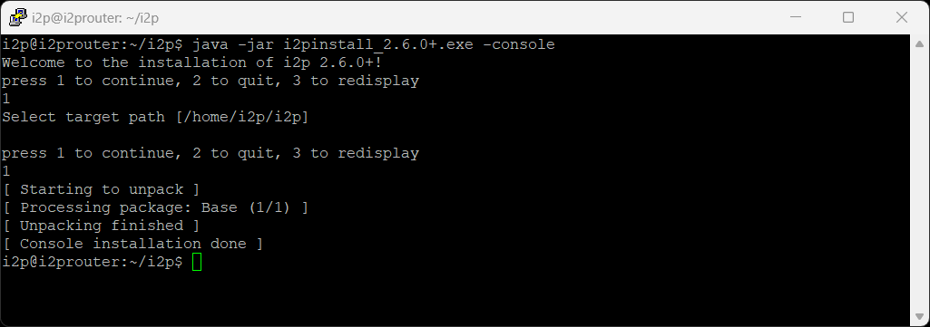 I2P Installation Step