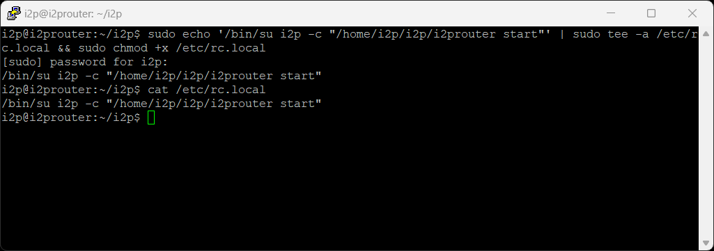 Enable I2P autostart